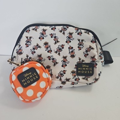 Disney Bioworld Minnie Mouse Fanny Waist Pack w/ Round Pouch NEW w/Tags White