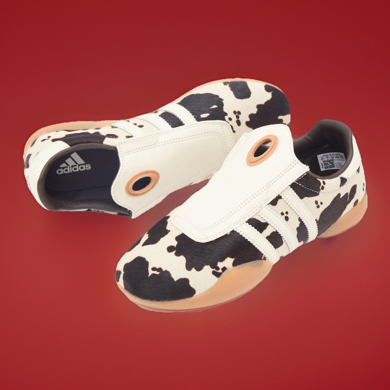 PONY Adidas Taekwondo Mei stampa mucca capelli di cavallo 9 5 W 8 5 M nuove con scatola