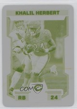 2023 Score Printing Plate Yellow 1/1 Khalil Herbert #101 1q7