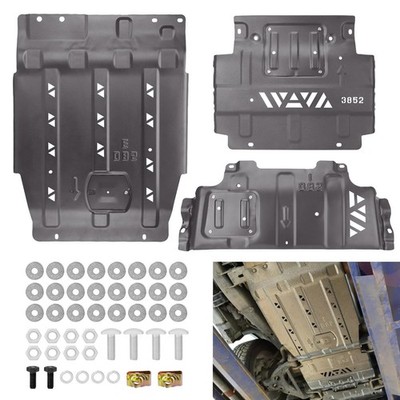 YEHERIT Manganese Steel Full Skid Plate Package with Front Transmission Skid ...
