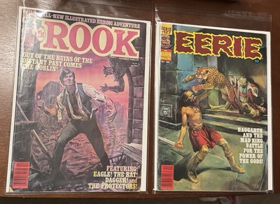 Creepy 2 Book Lot - Dec 1981 The Rook & Eerie Magazines