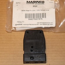 One Marinco Power Products 20F Bates Stage Pin 20A/125V Female Inline Plug End