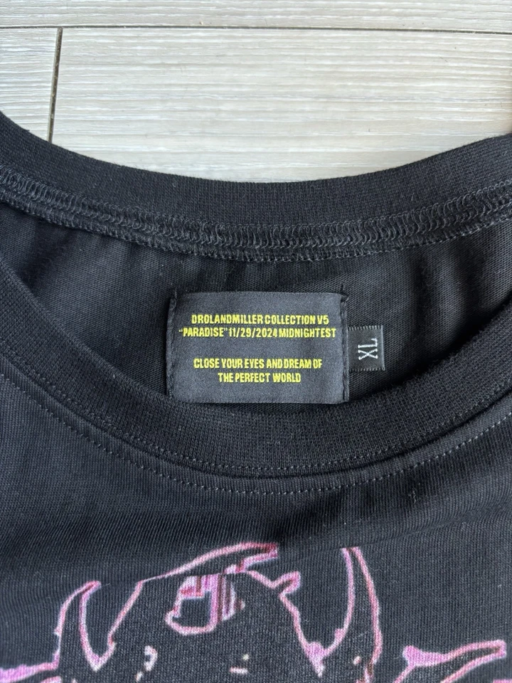 Camiseta Droland Miller V5 Colección “Paradise” Anime Niña M-Video Negra Talla XL Foto 4 de 4