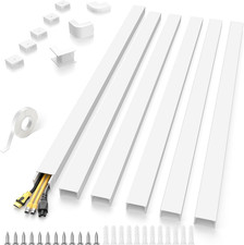 94In Large Cable Hider, Cord Hider Cord Covers for Wire on Wall, Paintable Wire