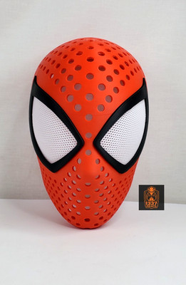 Spider-Man Face Shell Mask 3D Printed Cosplay Costume