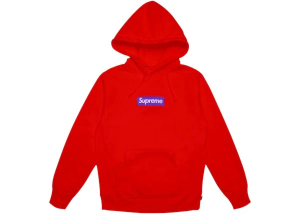 Taille M   Sweat à capuche logo Supreme Box (FW17) rouge sweat (FW17) rouge pré