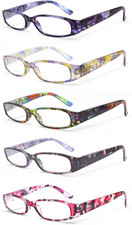 Reading Glasses 5 Pairs Ladies Fashion Spring Hinge Readers for Women