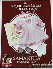 NEW American Girl Samantha BIRTHDAY DRESS OUTFIT BOOK Ltd Edition NIB NO DOLL