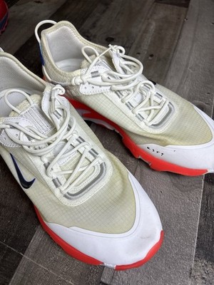 Nike React White Red Blue Breathable Mesh Athletic Sneakers Low Top