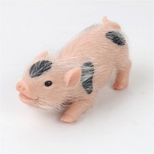 Kids Mini Pig Figure Toy Cute Simulation Pig Doll Silicone Animal Toy