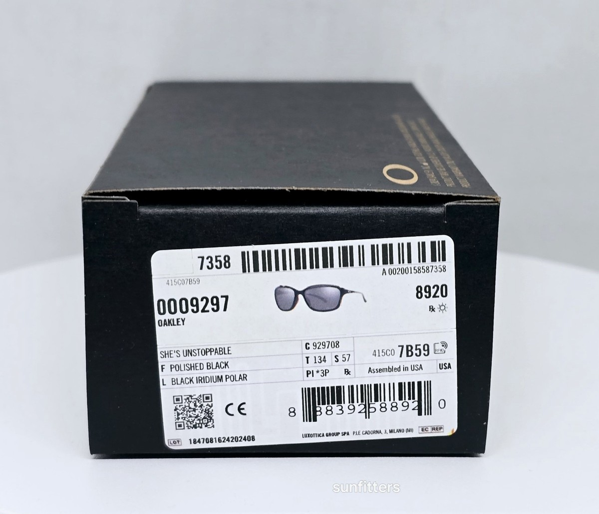Oakley SHE'S UNSTOPPABLE black/black iridium POLARIZED