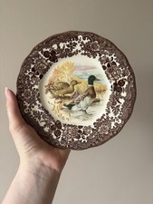 Vintage Pallisy Game Series Mallard Duck Plate Royal Worcester Group England