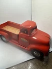 Vintage Tonka Pressed Steel Red 1955 Red Ford Pick Up Truck Repainted Wood Bed