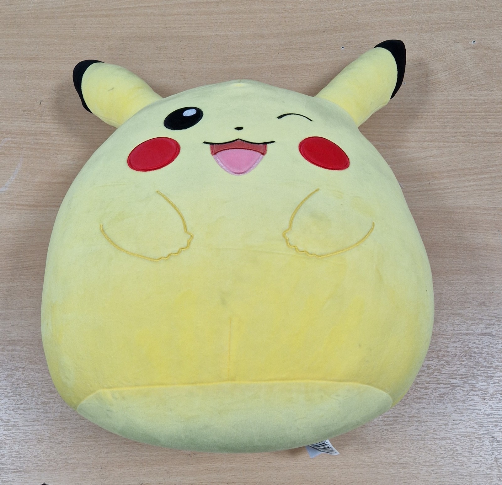 Squishmallows Pokemon Winking Pikachu 14in Original Ultra Soft Plush Toy, Marked