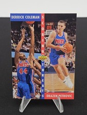 1992-93 Upper Deck Scoring Threats #502 Derrick Coleman / Drazen Petrovic