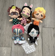 Demon Slayer Plush Doll Tanjiro Zenitsu Nezuko Akaza Enmu Tomonui LOT of 5