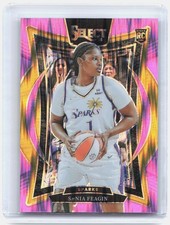 2025 Panini Select WNBA #20 Sania Feagin Pink Flash Prizms Los Angeles Sparks