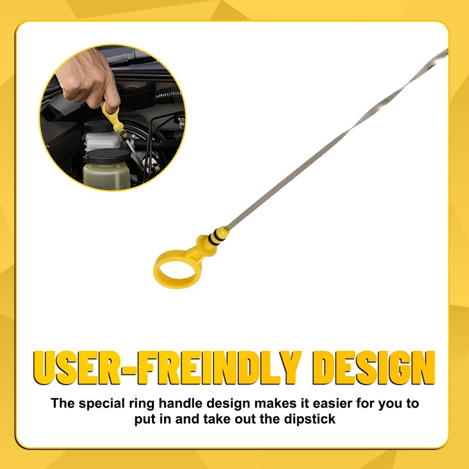 Щуп уровня масла двигателя 12643278 для Chevy GMC Silverado Sierra 1500 2014-2020 годов выпуска - Изображение 4 из 4