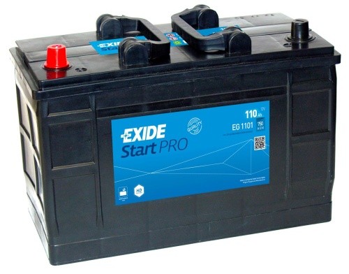 Batterie 110AH 12V EXIDE EG1101 START PRO avec puissance de démarrage 664A