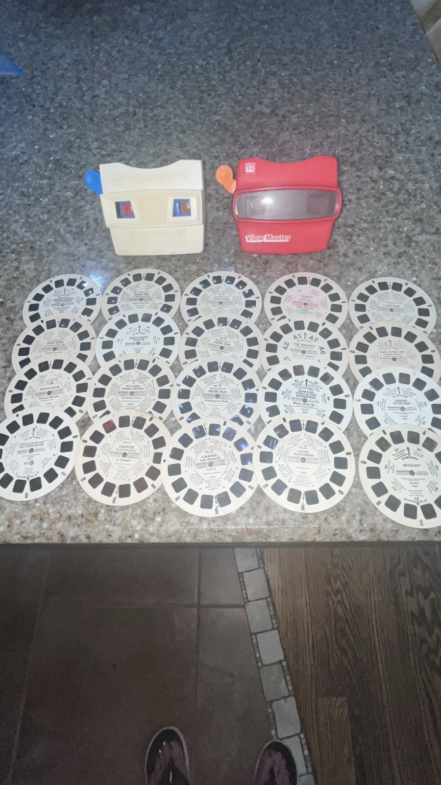 2 Vintage VIEW-MASTERS, gaf & 3D VIEWERS With 20 Reels Some From 50s & 60s