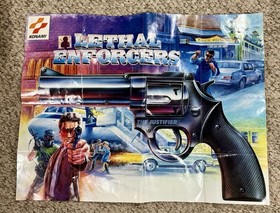 Sega CD Lethal Enforcers Game w/ Big Box & Poster