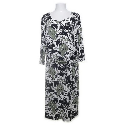 Cut & Pret, Kleid, Größe: XXL, Weiß/Schwarz/Grün/Mehrfarbig #zCk