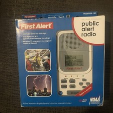 First Alert WX-150 Weather Alert Radio Digital Display White with S.A.M.E. Tech