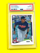 2014 Topps Jose Ramirez #424 Rookie RC PSA 10 Gem Mint Guardians 4575