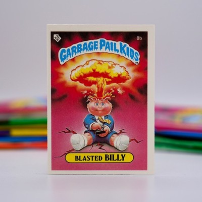 1985 Topps Garbage Pail Kids Serie 1 OS1 Blasted Billy 8b Checkliste GPK UK NM/M