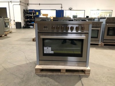 36 in. Gas Range, 5 Burners, Stainless Steel (OPEN BOX, COSMETIC IMPERFECTIONS)