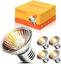 50W UVA Bulbs 4-Pack, Fit E26 Heat Reptile Lamp, Light Turtle Heat Lamp for Rept