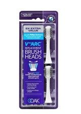 6 Pack - OOAK V ARC Philips Sonicare Replacement Heads White
