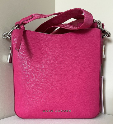 NWT Marc Jacobs Drifter Swing Pack Crossbody Leather Bag Hot Pink Purse