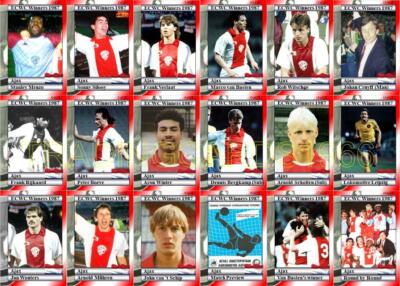 Ajax 1987 Europapokalsieger Pokalsieger Fußball Sammelkarten
