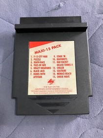 Nintendo Entertainment NES Maxi-15 Pack 15 Games HES Cartridge - Free Postage