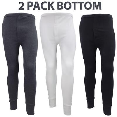 Pack Mens Long Johns Thermal Trousers Warm Underwear Baselayer