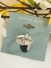 .925 Sterling Silver Polished Bead Top Ring - Size 7