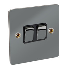 CED Black Nickel Switches & Sockets Flat Range - Axiom Electrical Flatplate