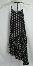 Tucker & Tate Asymmetrical Ruffle Dress M 7 8 Black White Sundress Knit 