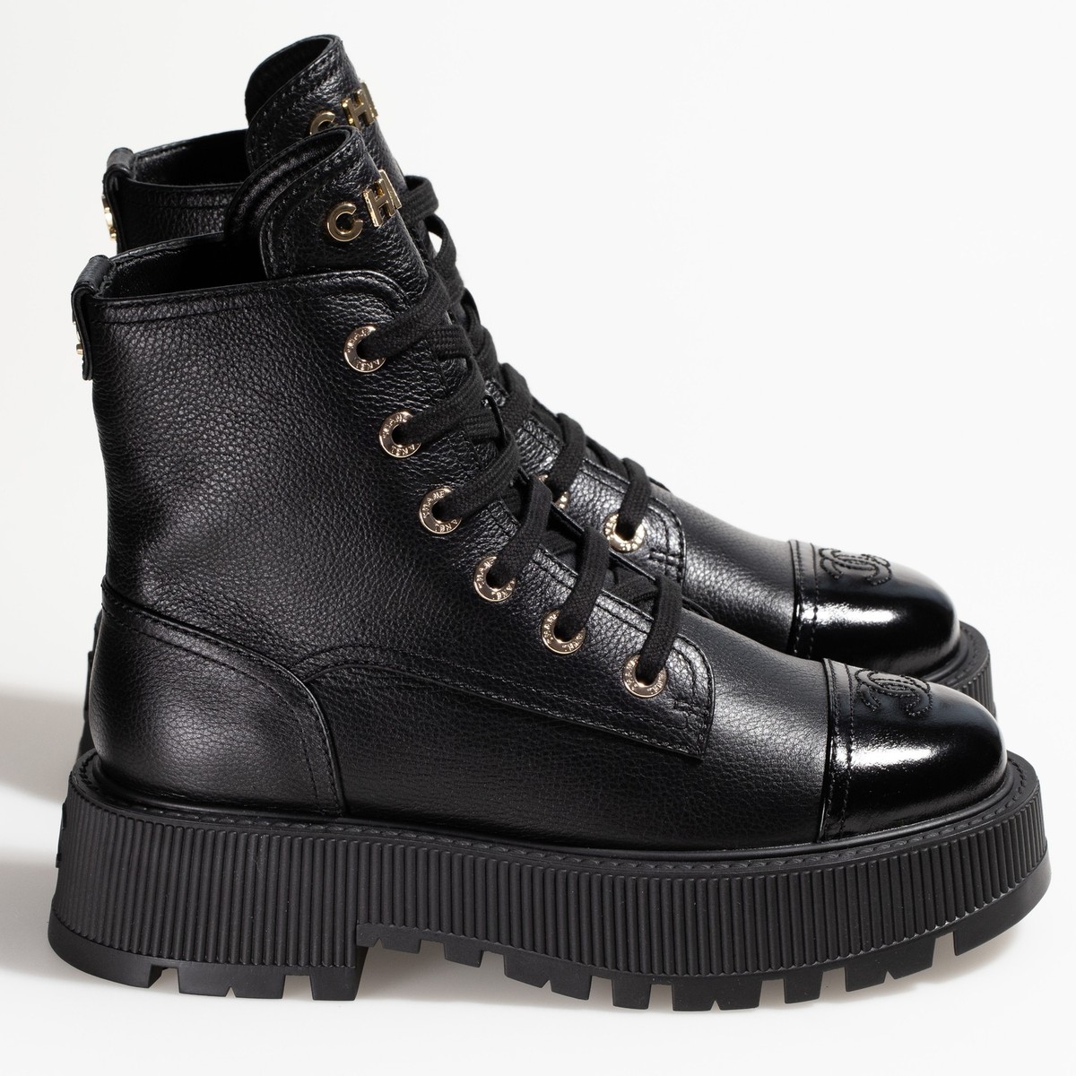 CHANEL シャネル ブーツ 黒 EU37 1/2(24cm位) 4100125A0064 s-l1200.jpg
