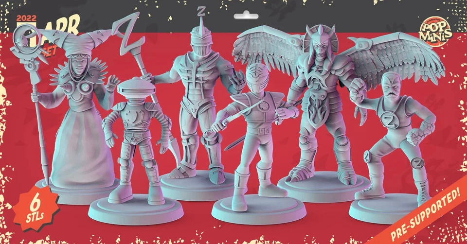 Miniatura Power Rangers and Villains para DND D&D Pathfinder TableTop Pop Foto 3 de 3
