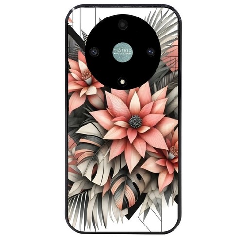 Coque Hydrogel Honor Magic 6 Lite - Noire Avec Cœur Rose, Protection Souple Taperso - Neuf