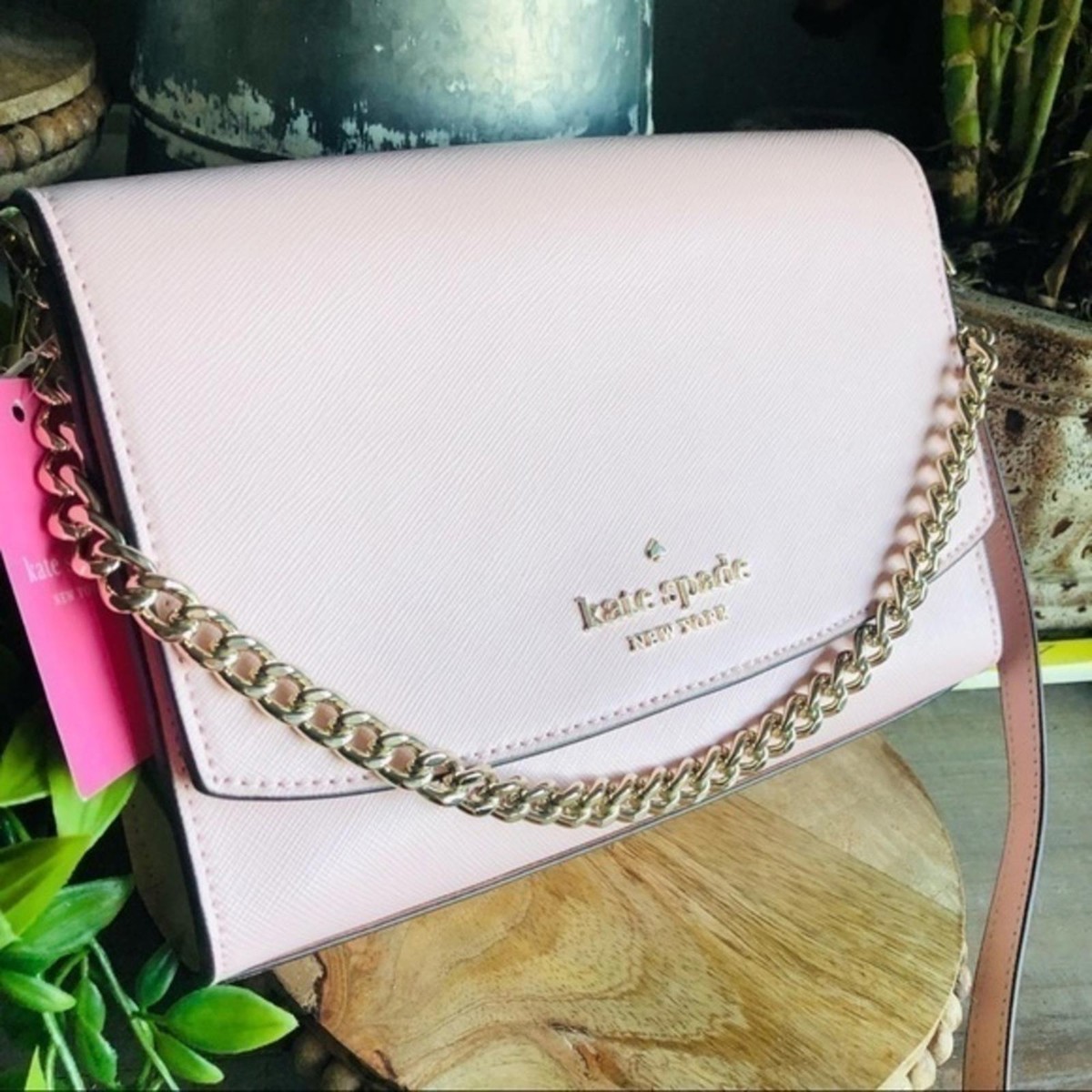 Kate Spade New York Pink Crossbody Bag with Chain Strap NWT | eBay