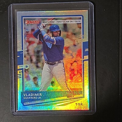 2020 Donruss Baseball #102 Vladimir Guerrero Jr - Milestone /19