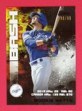 2020 Stadium Club Mookie Betts 96/99 Bash and Burn Black #BAB15 Dodgers
