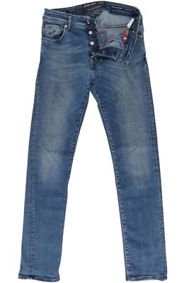 Jacob Cohen J688 COMF Herren Jeans Hose W31 blau stonewash gerade Denim