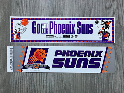 (2)  1992-93 NBA Phoenix Suns 25th Anniversary/Go w/Suns Bumper Stickers