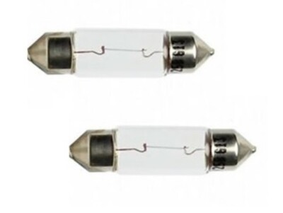 Number Plate Light Bulbs Fit Fiat 500 (08-16) Panda (04-19) Punto