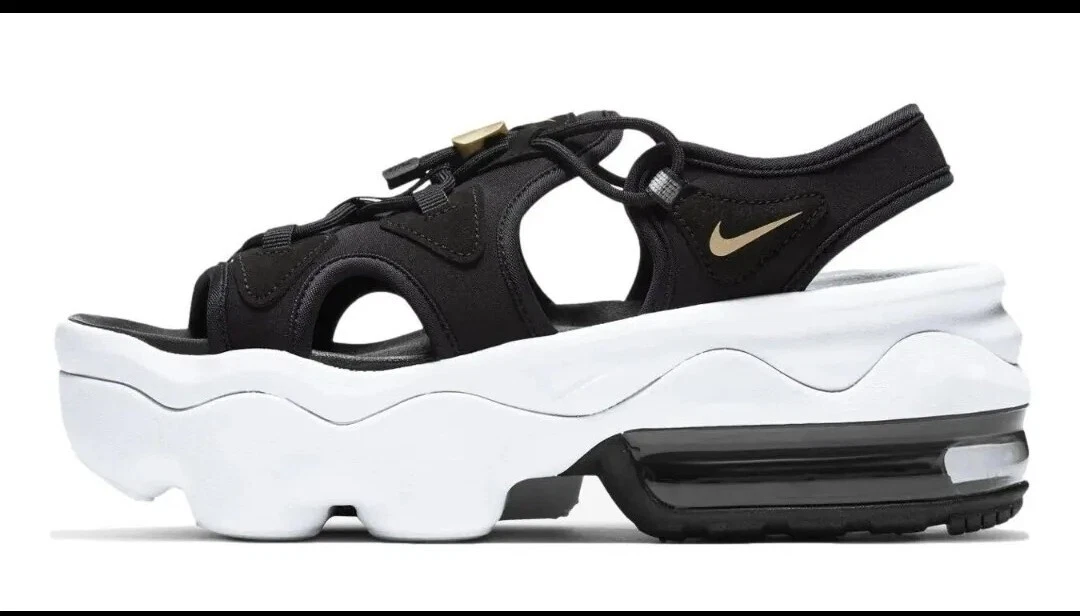Nike Air Max Koko Sandal Black White Metallic Gold CW9705 001
