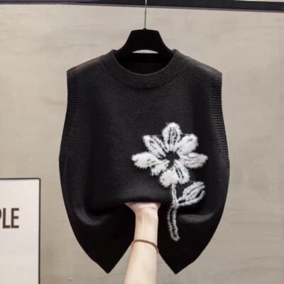 Canotta Donna Gyabnw In Jacquard - Senza Maniche, Girocollo, Elegante Per Estate E Casual - Foto 7